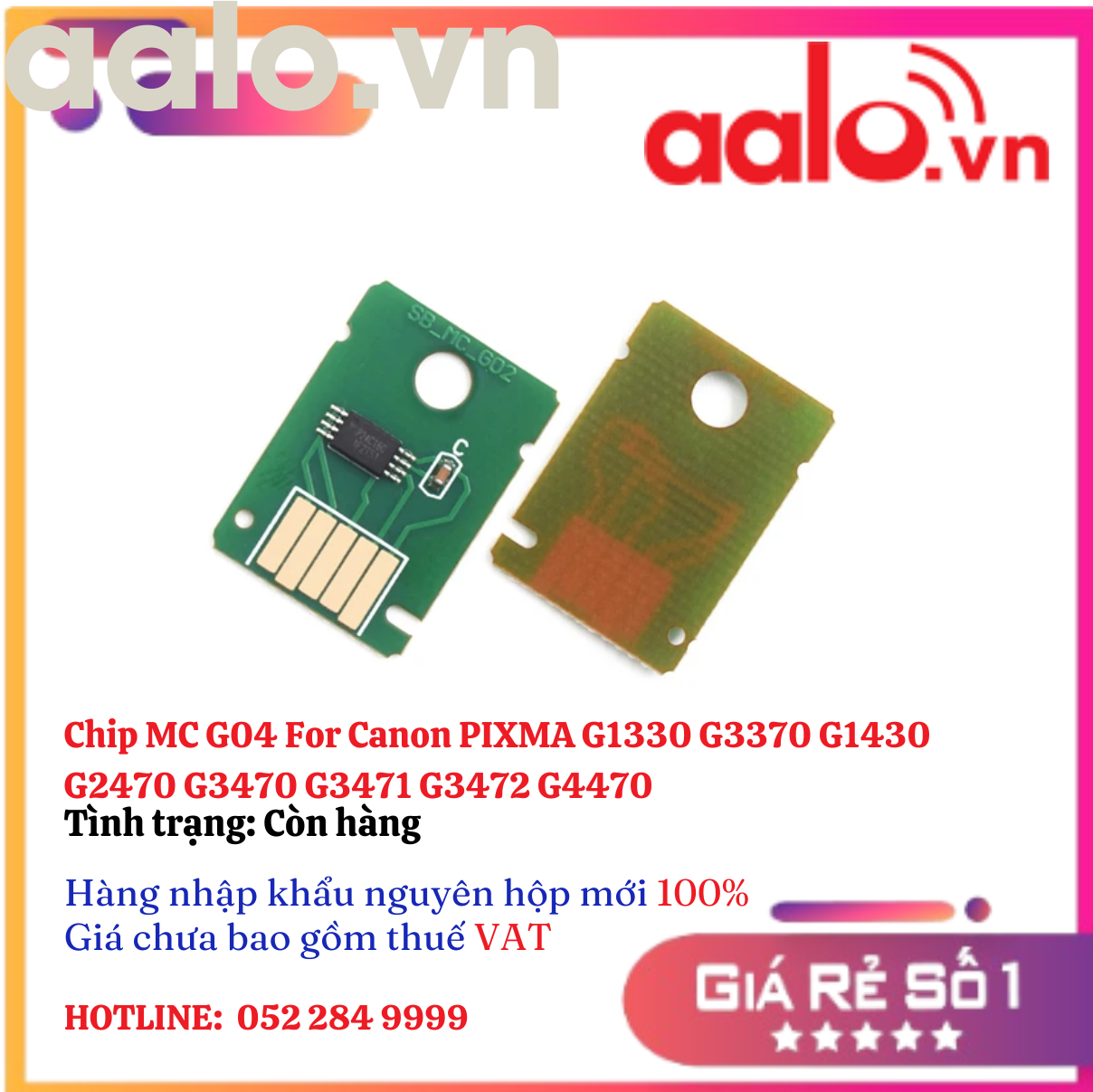 Chip MC G04 For Canon PIXMA G1330 G3370 G1430 G2470 G3470 G3471 G3472 G4470